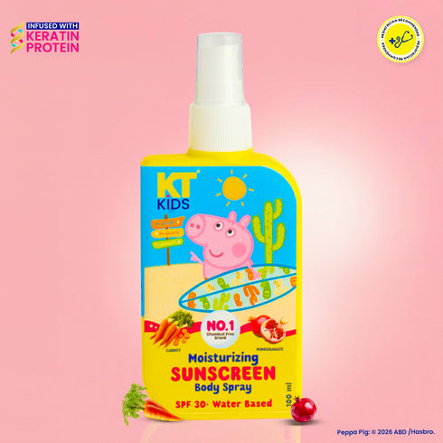 Kt Kids Peppa Pig Moisturizing Sunscreen Body Spray SPF 30