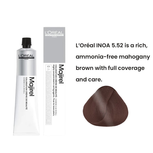 L'Oreal Professionnel Majirel 5.52 Light Brown With Iridescent Mahogany Permanent Hair Colour 50ml