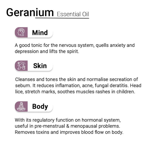 Keya Seth Aromatherapy Geranium Essential Oil