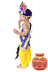Raj Fancy Dresses Baby Krishna Dress for Janmashtami with Krishna Mukut