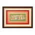 Palm Leaf Handmade Painting of Lord Krishna And Radha with Cow