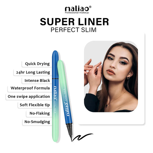 Maliao Perfect Slim Jet Black Super Eyeliner