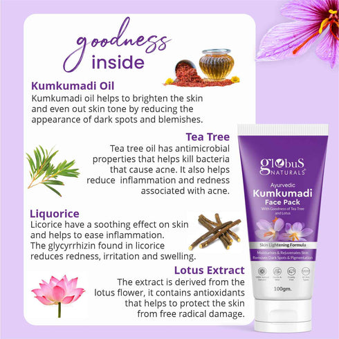 Globus Naturals Kumkumadi Skin Lightening Face Cream