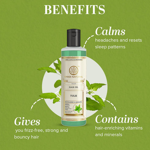 Khadi Natural Tulsi Hair Oil