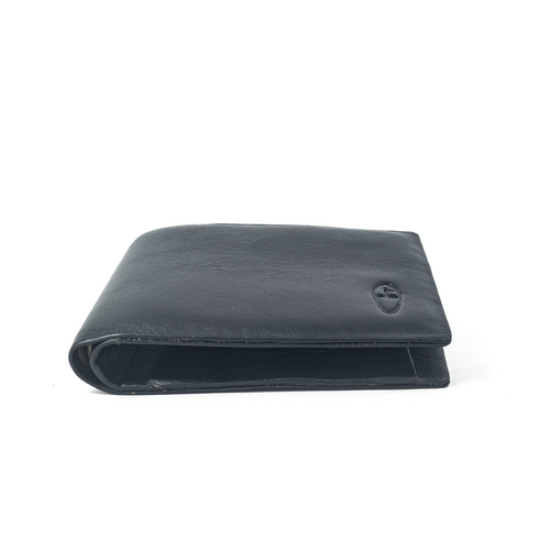 Vhaanfootwear Seamless Elegance RFID Protected Stitchless Premium NAPPA Leather Wallets for Men Black