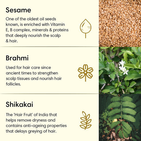Theearthcollective in Shikakai Oil Plus Hair Oil For Breakage Prone Hair Sesame & Brahmi