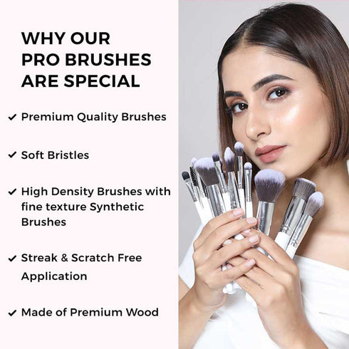 Praush Omni Nude Eyeshadow Palette + Eye Brush Set (5 pcs) Bundle