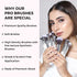 Praush Omni Nude Eyeshadow Palette + Eye Brush Set (5 pcs) Bundle