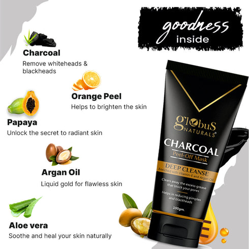 Globus Naturals Charcoal Peel Off Mask