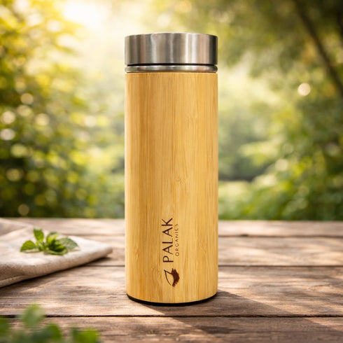 Millet Mania Bamboo Steel Water Bottle