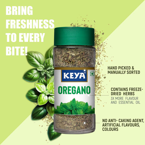 Keya Oregano Freeze Dried Seasoning For Pizza Pasta Marinades And Soups No Artificial Flavour And Colours Sprinkler