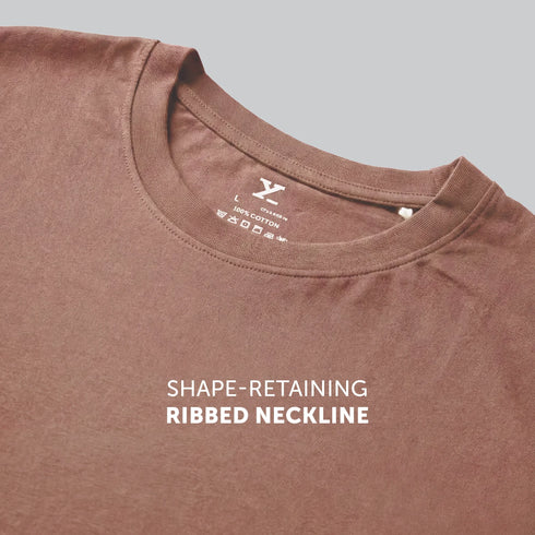 XYXX Pace Combed Cotton T-shirts Brown Latte