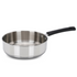 Vinod DONIV Stainless Steel Sandwich Bottom Solitaire Fry Pan 20 cms Induction Friendly Capacity 2 Liter