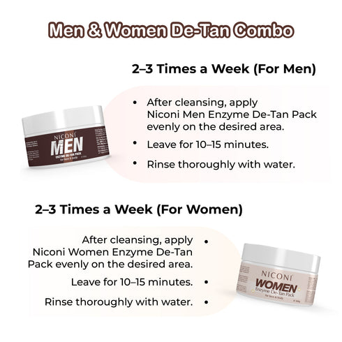 Niconi Men & Women De-Tan Combo