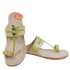 Vhaanfootwear Lemon Green Color Ladies Kolhapuri Chappal