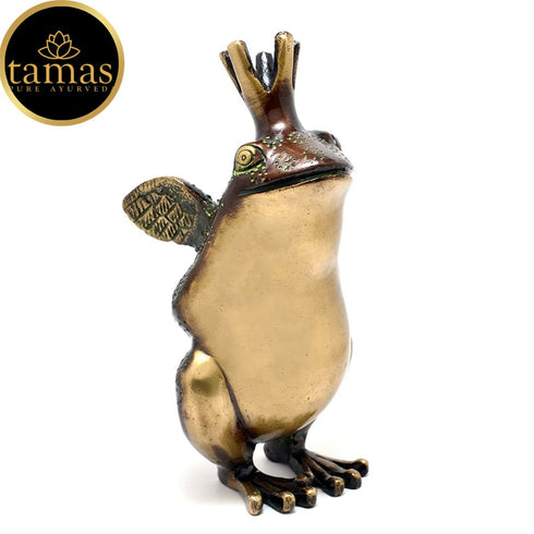 Tamas Brass The Frog Prince Showpiece (Multicolor)
