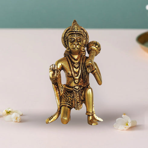 Brass Hanuman Ji God Idol Statue 0.52Kg