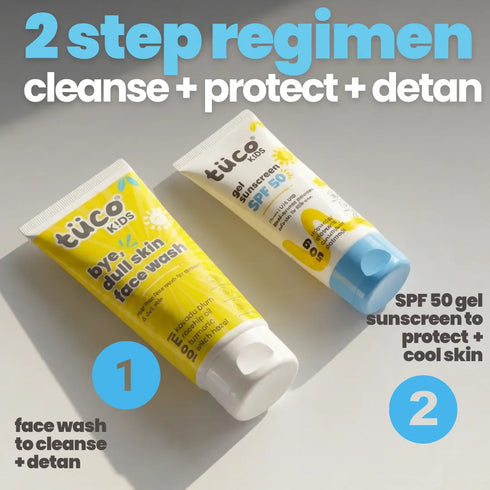 Tuco Sun Care Kit Dull Skin Facewash + Gel Sunscreen SPF 50