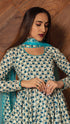 Pomcha Jaipur Anokhi Cotton Hand Block Print Anarkali Set