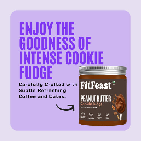 Fitfeast Cookie Fudge Peanut Butter 400g | As Seen on Shark Tank