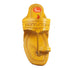 Vhaanfootwear Original Yellow Pure Leather Moja shape Handstitched Kolhapuri Chappal For Men Vhaan