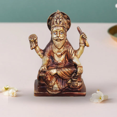 Brass Vishwakarma Statue 1.99Kg