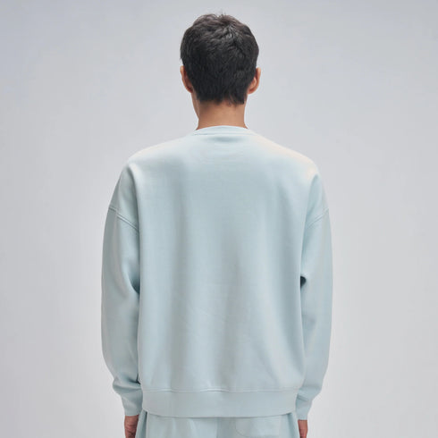 XYXX Crew Oversized Round Neck Sweatshirt - Quad Blue