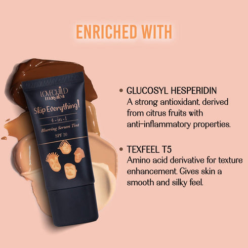 LoveChild Delicate Darling | Skip Everything Blurring Serum Skin Tint Without Brush