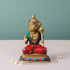 Brass Hanuman With Turquoise Coral Statue 1.346Kg