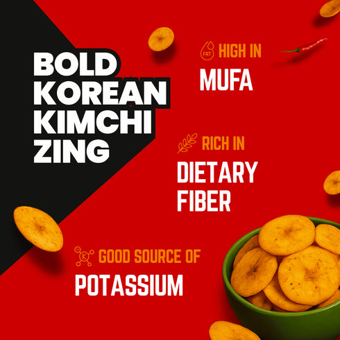 Fabeato Korean Kimchi Flavor Banana Chips