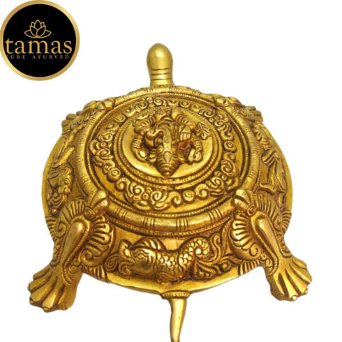Tamas Brass Kurma Avatar Good Luck Tortoise Statue