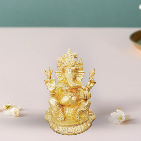 Brass Ganesh Ji Statue 6.34Kg