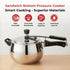 Vinod Doniv Stainless Steel Sandwich Bottom Pressure Cooker With Inner Lid 6.5 Ltr Amaze Series Induction Friendly