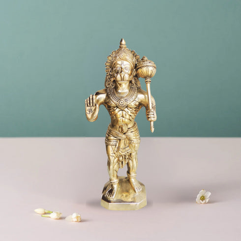 Brass Hanuman Ji Statue 5.32Kg