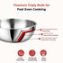 Vinod Doniv Titanium Triply Stainless Steel Tasla 20 cms 1.65 Liter Capacity Induction Friendly