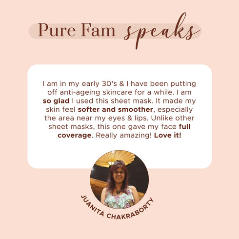PureSense Anti-Ageing Sheet Mask with Kakadu Plum & Avocado | From the makers of Parachute Advansed