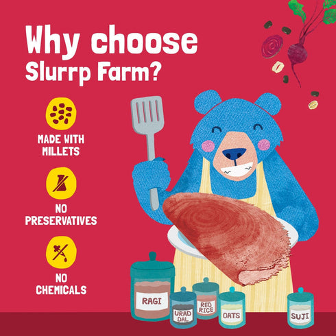 Slurrp Farm Beetroot Multigrain Millet Dosa Mix