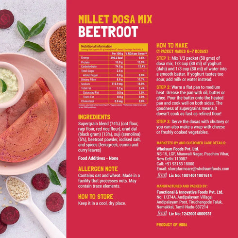 Slurrp Farm Super Combo Millet Dosa Mix