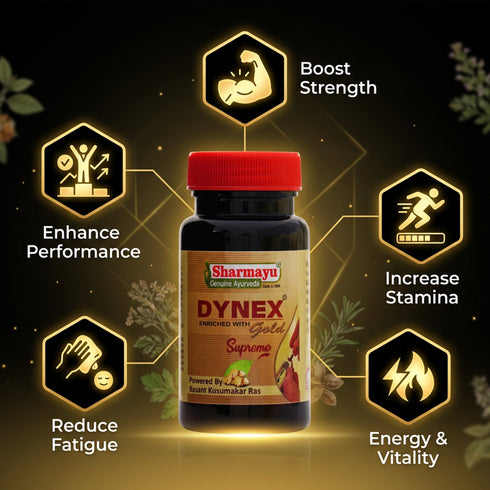 Sharmayu Ayurveda Dynex Gold SUPREME 60 Capsule