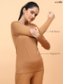 Wiselife Active Full Sleeves T-shirt (Brown)