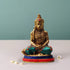 Brass Hanuman With Turquoise Coral Statue 1.63Kg