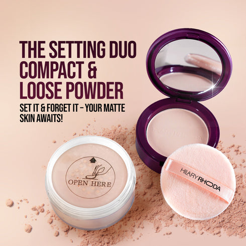 Hilary Rhoda The Setting Duo Compact & Loose Powder