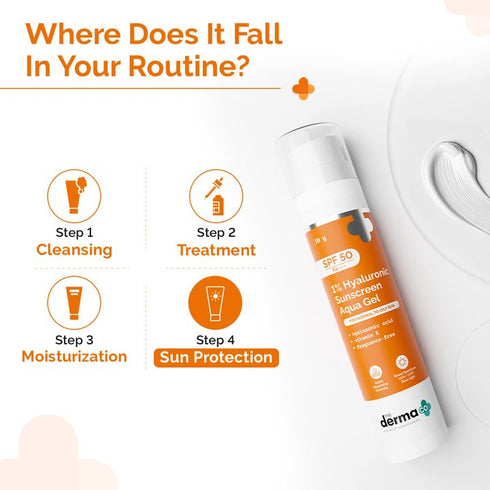 The Derma Co 1% Hyaluronic Sunscreen Aqua Gel