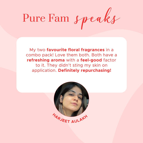 PureSense British Rose Body Spray & Japanese Cherry Blossom Body Spray | From the makers of Parachute Advansed