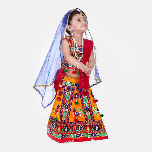 Raj Fancy Dresses Radha and Krishna Radha Ji| Yellow| Heavy Mythological Character Costume