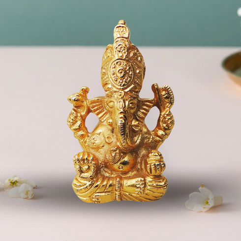 Brass Ganesh Ji Statue 0.18Kg