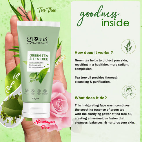 Green Tea & Tea Tree Face Wash