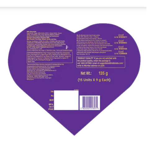 Cadbury Hearts & Roses Chocolate Gift box with Personalised Card