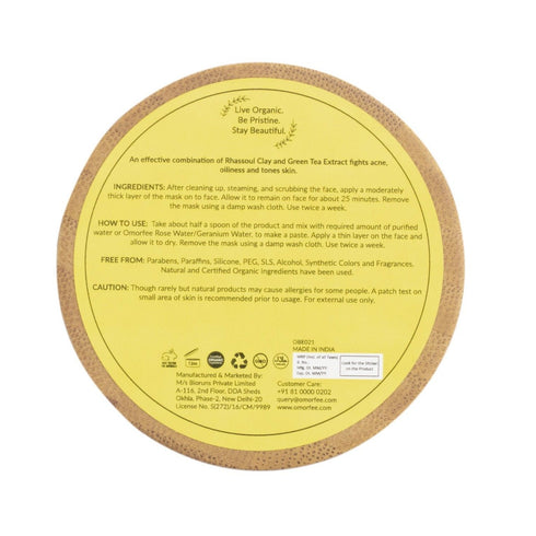 Omorfee India Purifying Face Pack (Oily and Acne-Prone Skin)