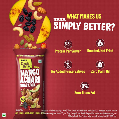 Tata Simply Better Mango Achari Flavored Snack Mix